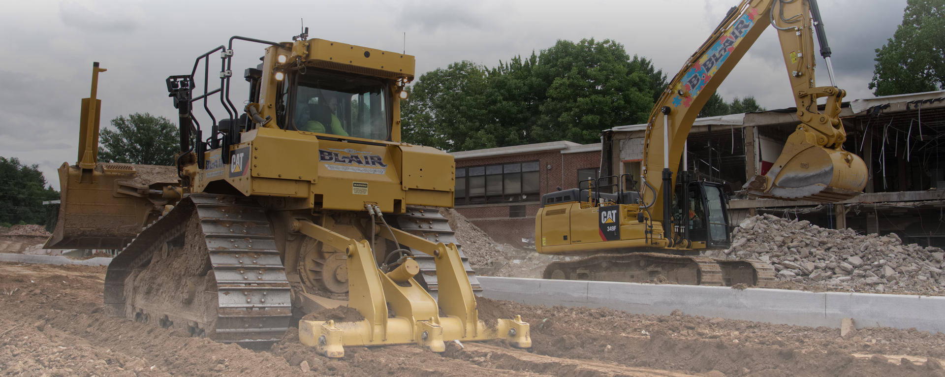 B. Blair equipment on site